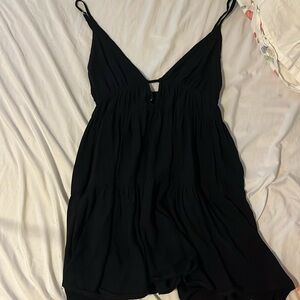 black mini dress